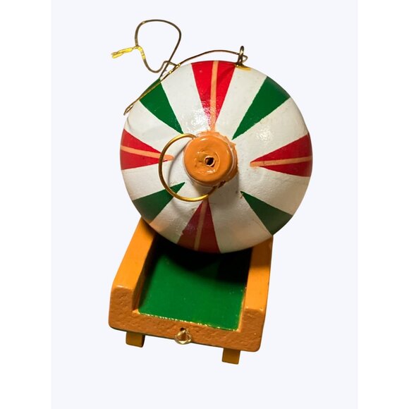 Christmas Train Ornament Car With Striped Ball Decoration Avon Gift Collection - Picture 6 of 11